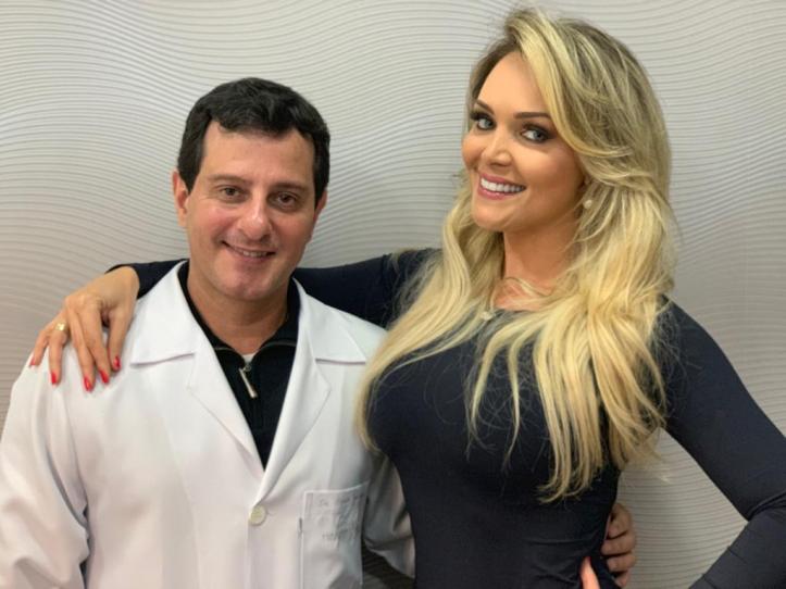 Fernanda Schonardie e Dr. Claudio Ambrosio médico dos famosos